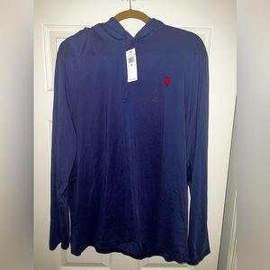 Polo long sleeve hoodie t-shirt